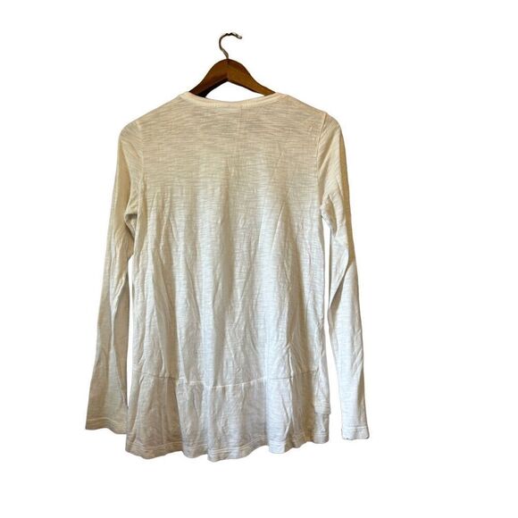 J Jill XS White Long Sleeve Tunic Top Layering Basic Casual‎ - Picture 5 of 5